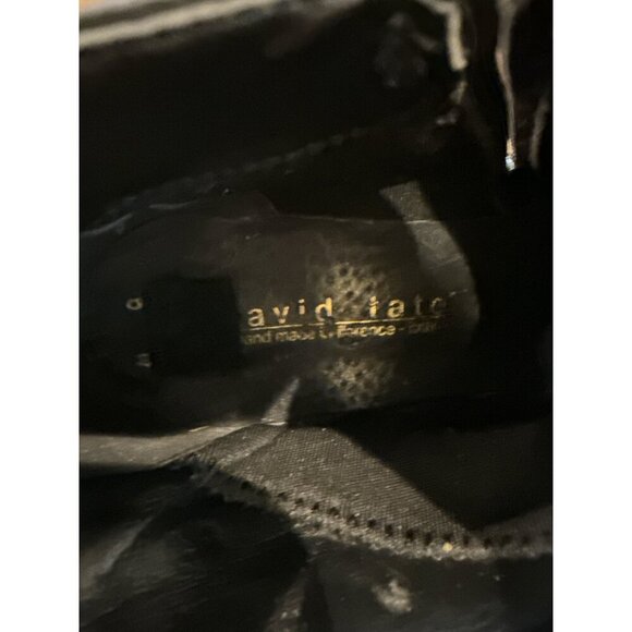 David Tate Miller Ankle Booties Black Calf Skin Size 9M   Pre-Owned, Good Cond - Picture 8 of 9